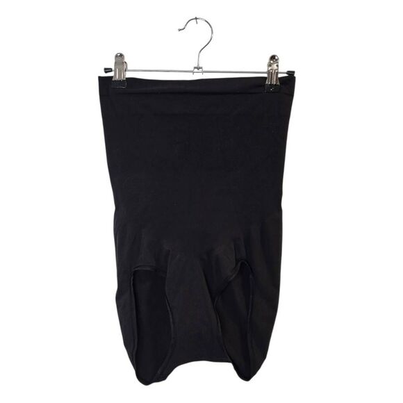 Spanx High-Waisted Briefs Shapewear Women's 1X Black Stretch Tummy Control - Picture 1 of 5